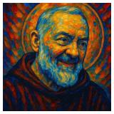 Saint Padre Pio LTD EDT Art Print By Van Gogh LTD