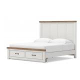 Ashely Savonport King Panel Storage Bed