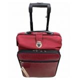 New Red  Joy Mangano Roll Around Suitcase