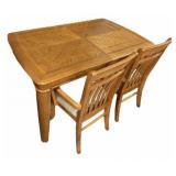 Oak Table wï¿½ 6 Captain Chairs
