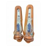 Home Interior Wood Candle Holders