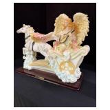 Angel in Chariot Pulled By Horse
