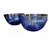 (2) Cobalt Blue Bowls