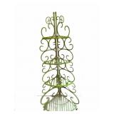 Green Metal Corner Shelf