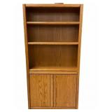 Oak Bookcase Cabinet