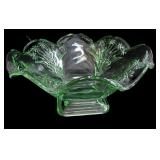 Green Pedestal Bowl