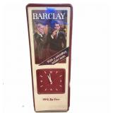 BARCLAY ADVERTISING CLOCK