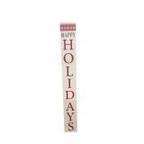 Happy Holiday Wood Porch Sign