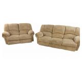 Preowned Reclining Sofa & love COME SEE!