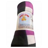 Fleece Throw 59 x 79 ï¿½  KEEPS HEAT IN COLD OUT