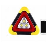 COB TRIANGLE FLOOD & WARNING LIGHT USB OUTPUT,