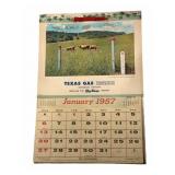 1957 Texas Gas Calendar