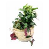 Ceramic Planter wï¿½ Faux Plant