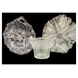 (3) pc Clear/Satin Glass