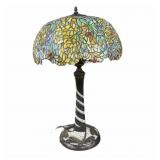 34 " Leaded Stained Glass Lamp