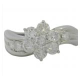 Platinum 1.00 ct Natural Brilliant Diamond Ring