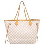 Louis Vuitton Damier Azur Neverfull MM Tote Bag