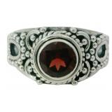 Natural Garnet Antique Style Ring