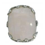 Genuine 23.50 ct Rose Quartz Dinner Ring