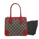 Gucci GG Canvas Leather Handbag