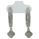 Brilliant 2.00 ct VS Lab Diamond Clover Hoops