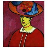 Schokko With Wide-Brimmed Hat (1910) by Jawlensky