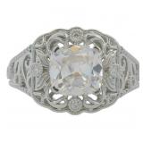 10kt Gold 2.12 ct Cushion VS Lab Diamond Ring