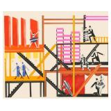 Maquettes de Thï¿½atre 4 (1930) LE Canvas By Exter