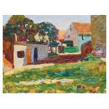 Schwabingï¿½Das weisse haus (1901) by Kandinsky