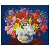 Grand bouquet de tulipes (1952)  Print by Kisling