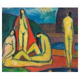Badende Frauen (1914) LE Print by Stenner