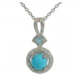 Natural Sleeping Beauty Turquoise Necklace