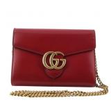 Gucci GG Marmont Leather Chain Wallet