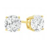 14kt Gold 1.50 ct VS Lab Diamond Earrings