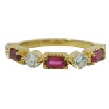 Antique Style 1.40 ct Ruby & Diamond Ring