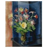 Fougï¿½res et Gerberas LE Print by Kisling