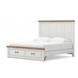 Ashely Savonport King Panel Storage Bed