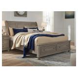 King Lettner Sleigh Storage Bed