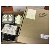 2 Items - Solar Panel & Electric Outlets