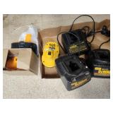 Tool batteries and DeWalt chargers