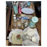 Dishes and kitchen items 3 boxes