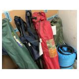 Group Folding Chairs, & Sleeping. Bag