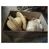 Mini straw hats