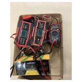 Battery repair chargers and multi meter