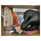 Assorted Craft Items & Bicycle Seat