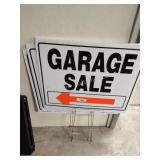 3 garage sale signa