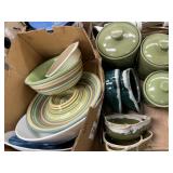 2 Boxes Pottery