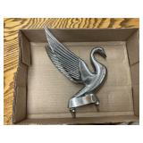 Vintage Swan Hood Ornament - As-Is Wing Tip Broken
