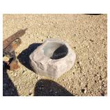 2 plastic rocks