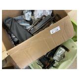2 boxes Assorted Hardware & Car Radios